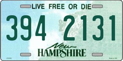 NH license plate 3942131