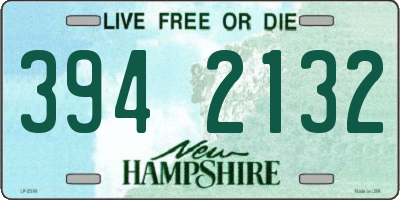 NH license plate 3942132