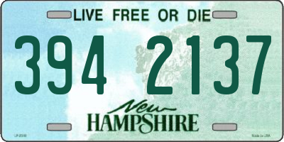 NH license plate 3942137