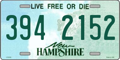 NH license plate 3942152