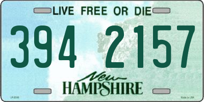 NH license plate 3942157