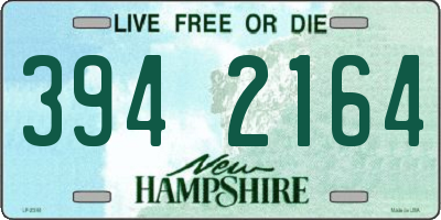 NH license plate 3942164