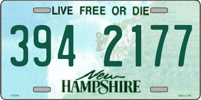 NH license plate 3942177