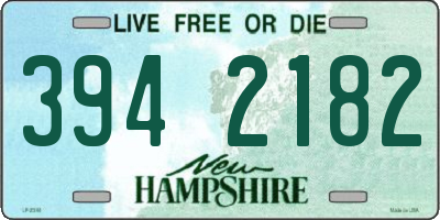 NH license plate 3942182