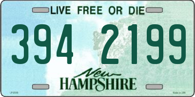 NH license plate 3942199