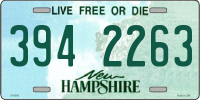 NH license plate 3942263