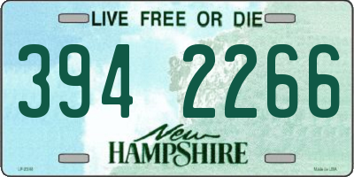 NH license plate 3942266