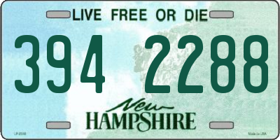 NH license plate 3942288