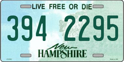 NH license plate 3942295