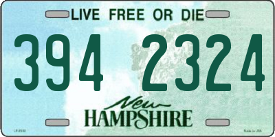 NH license plate 3942324