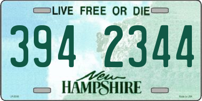 NH license plate 3942344