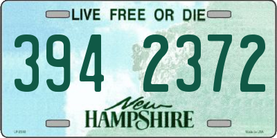 NH license plate 3942372