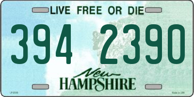NH license plate 3942390
