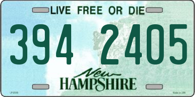 NH license plate 3942405