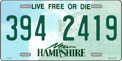 NH license plate 3942419