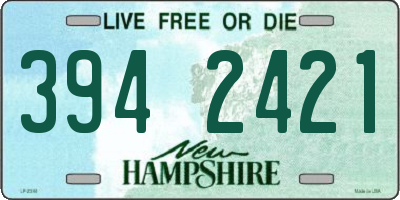 NH license plate 3942421