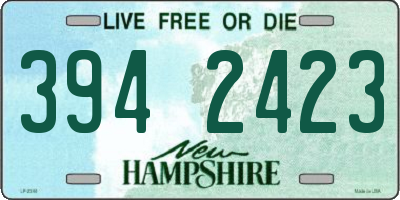 NH license plate 3942423