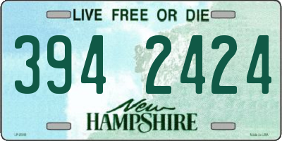 NH license plate 3942424