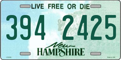 NH license plate 3942425