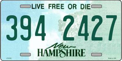 NH license plate 3942427