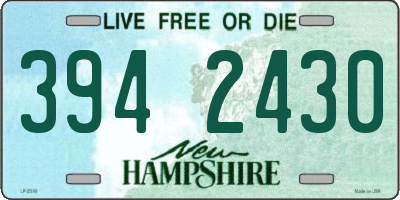 NH license plate 3942430