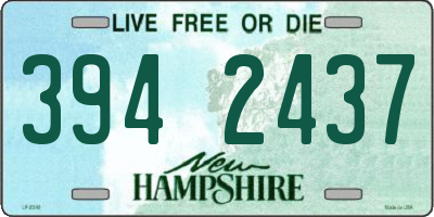 NH license plate 3942437