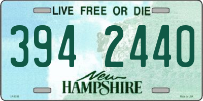 NH license plate 3942440