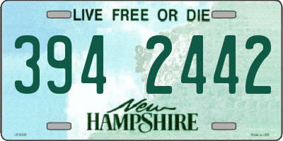 NH license plate 3942442