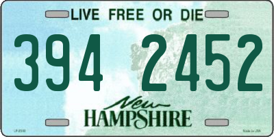 NH license plate 3942452