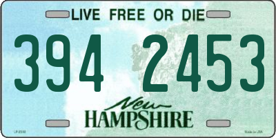 NH license plate 3942453