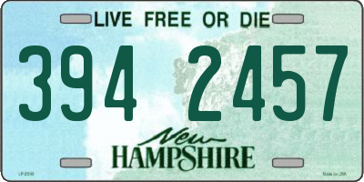 NH license plate 3942457