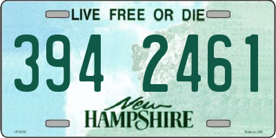 NH license plate 3942461