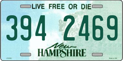 NH license plate 3942469