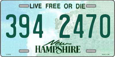NH license plate 3942470