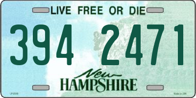 NH license plate 3942471