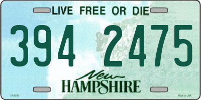 NH license plate 3942475