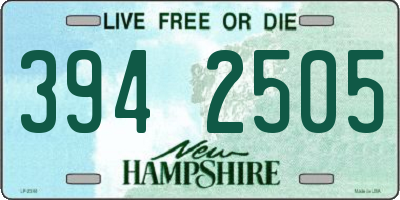NH license plate 3942505