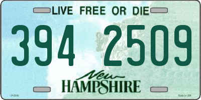 NH license plate 3942509