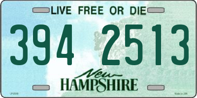 NH license plate 3942513