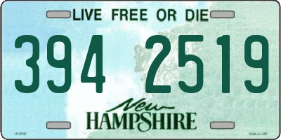 NH license plate 3942519