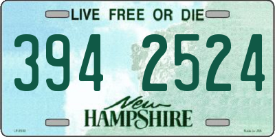 NH license plate 3942524