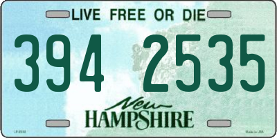 NH license plate 3942535