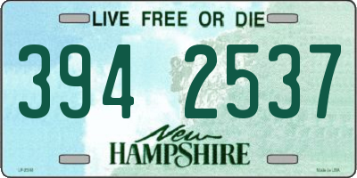 NH license plate 3942537