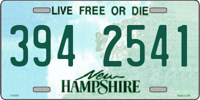 NH license plate 3942541