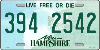 NH license plate 3942542