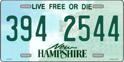 NH license plate 3942544