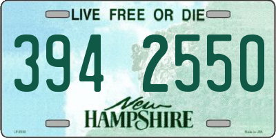 NH license plate 3942550