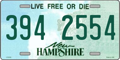 NH license plate 3942554
