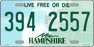 NH license plate 3942557