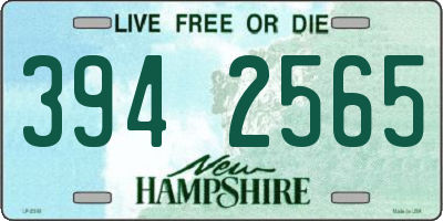 NH license plate 3942565